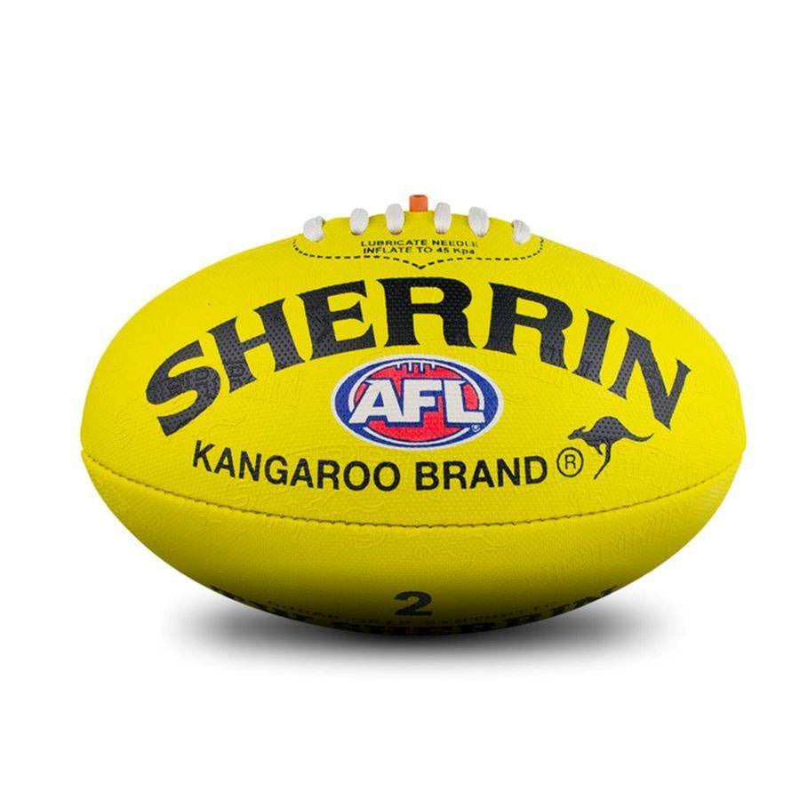 Sherrin AFL KB Synthetic Yellow Ball