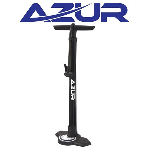 Bike Pump Azur Mistral Foot Pump Dual Head Black