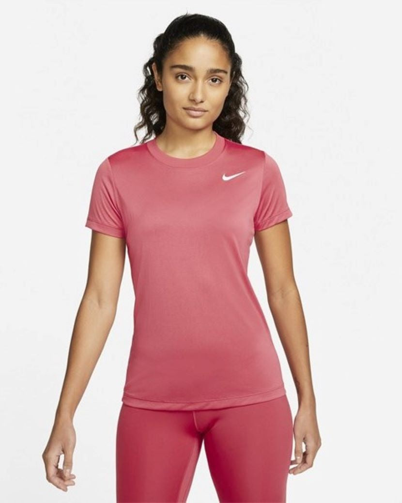 Nike Womens Dry Legend Training Tee Archaeo Pink/White