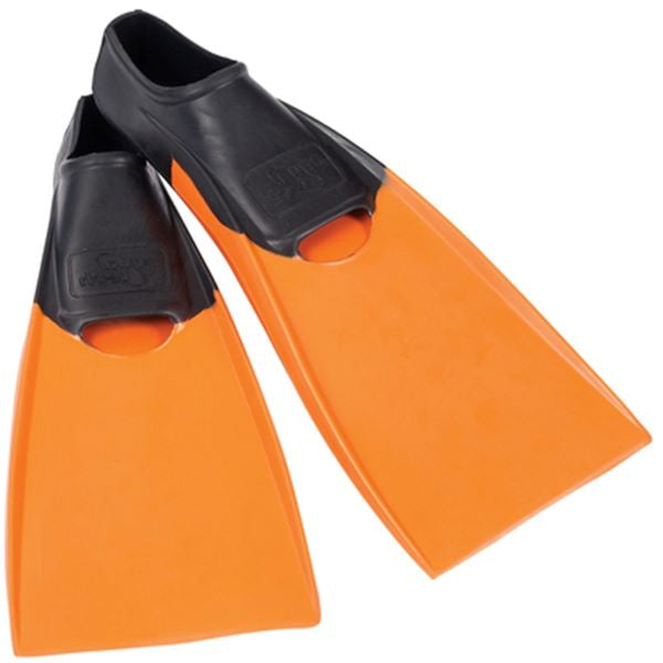 Aquatech Long Swim Flippers Orange/Black