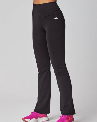 Running Bare Womens Werkit Jazz Bootleg Pant Tight Basics Black