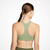 Nike Womens Dri-FIT Swoosh 1 Piece Pad Bra Oil Green/White
