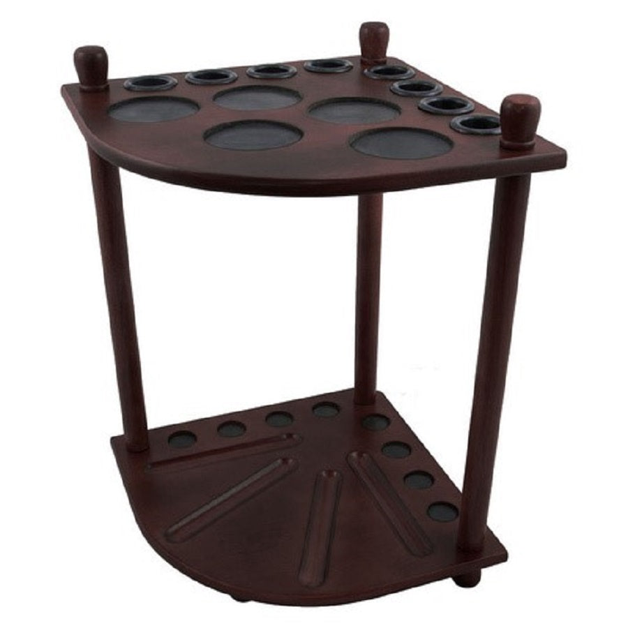 Formula Corner 8 Cue Rack Mahogany