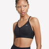 Nike Womens Dri-FIT Indy Bra Vneck Bra Black