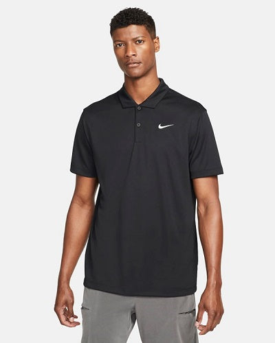 Nike Mens Court Dri-FIT Polo Black/White