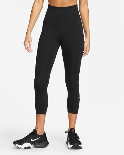 Nike Womens Dri-FIT High Rise Crop Tight Black/White