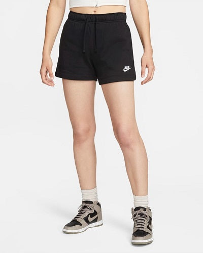 Nike Womens Club Fleece Midrise Shorts Black/White