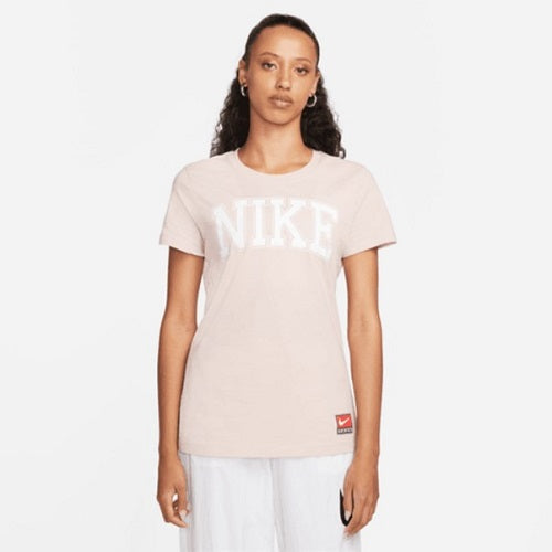 Nike Womens Team Nike Tee Pink Oxford/White