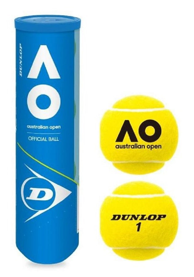 Dunlop Australian Open Tennis Ball 4 Ball Can