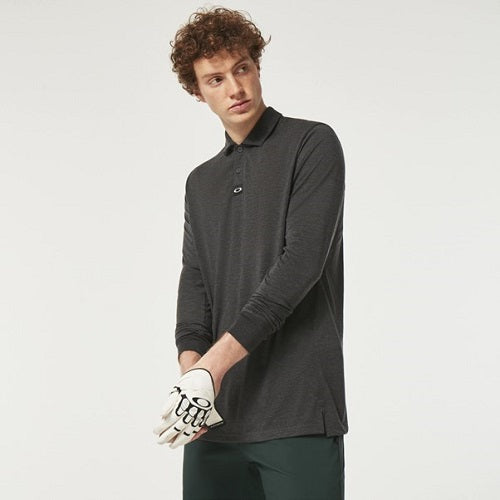 Oakley Tempo Blend RC Long Sleeve Polo Shirt Blackout