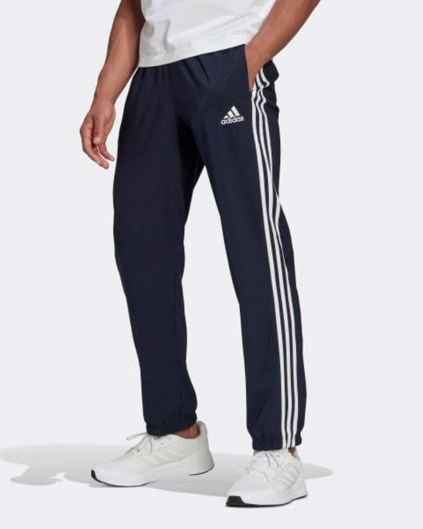 Adidas Mens 3 Stripes Woven Pant Legend Ink/White