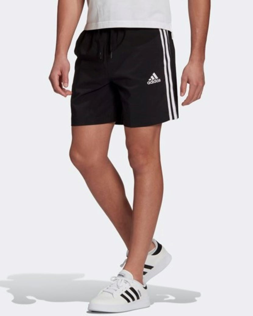 Adidas Mens Chelsea 3 Stripes Short Black/White