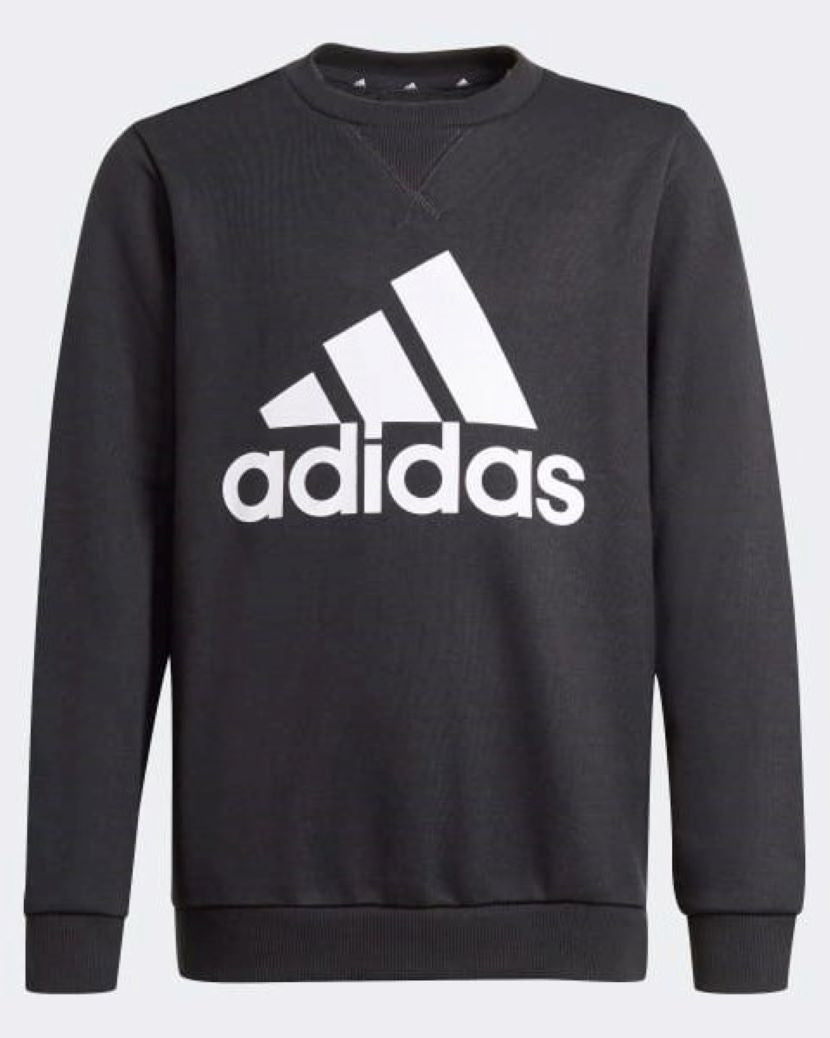 Adidas Kids Big Logo Crew Sweat Black/White