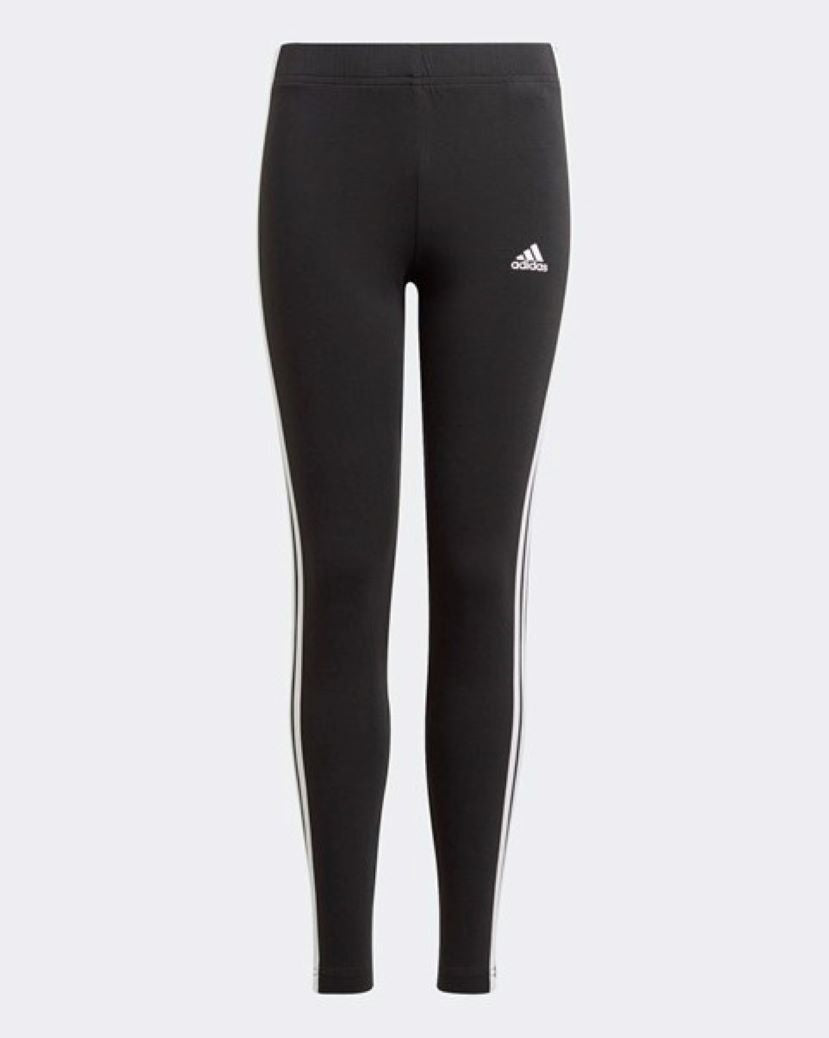 Adidas Kids 3 Stripes Leggings Black/White