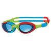 Zoggs Junior Super Seal Swim Goggles Red/Blue/Green