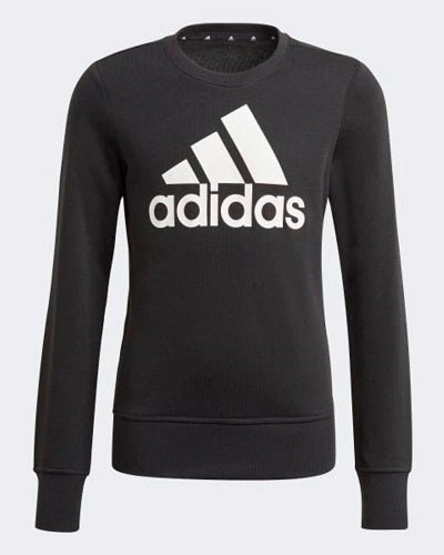 Adidas Kids Big Logo Crew Sweat Black/White