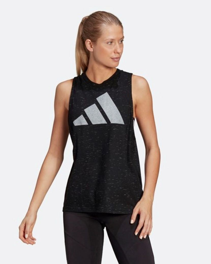 Adidas Womens Winners 2.0 Tank Black Melange