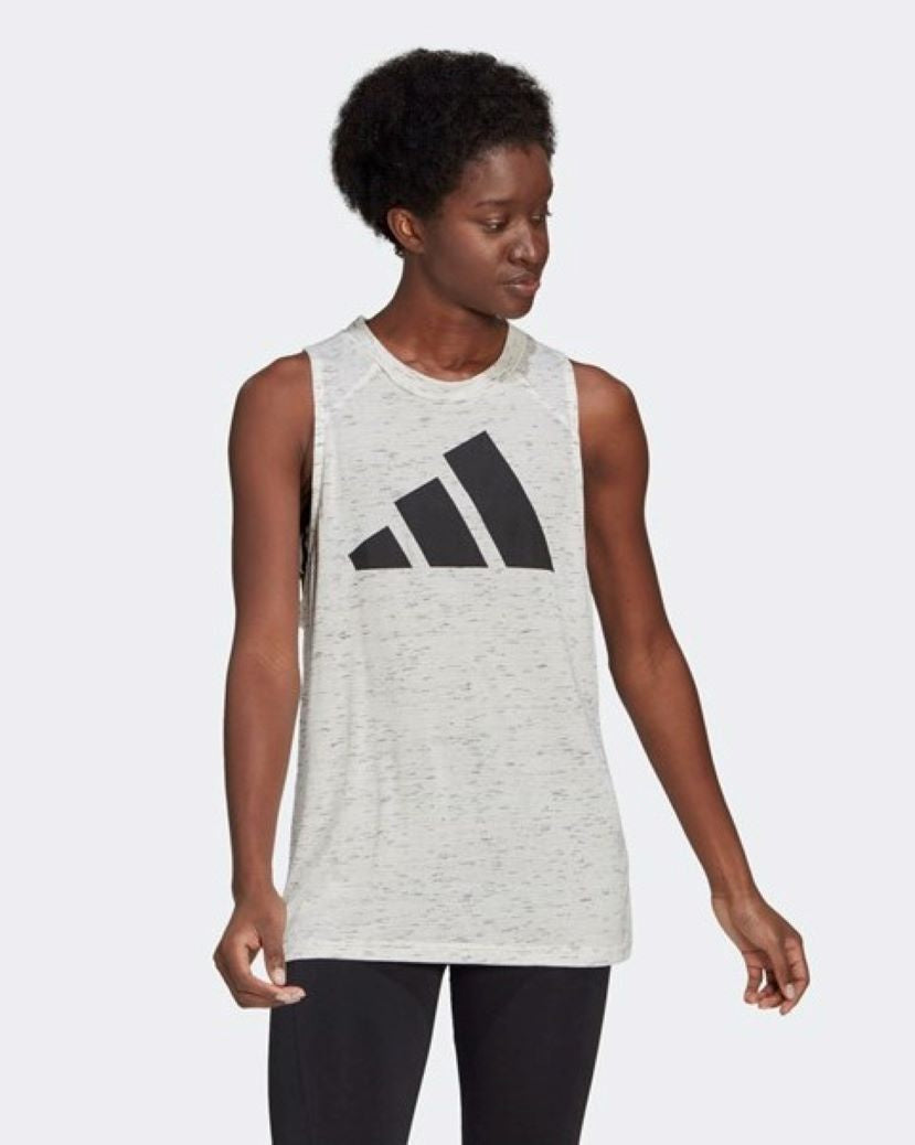 Adidas Womens Winners 2.0 Tank White Melange