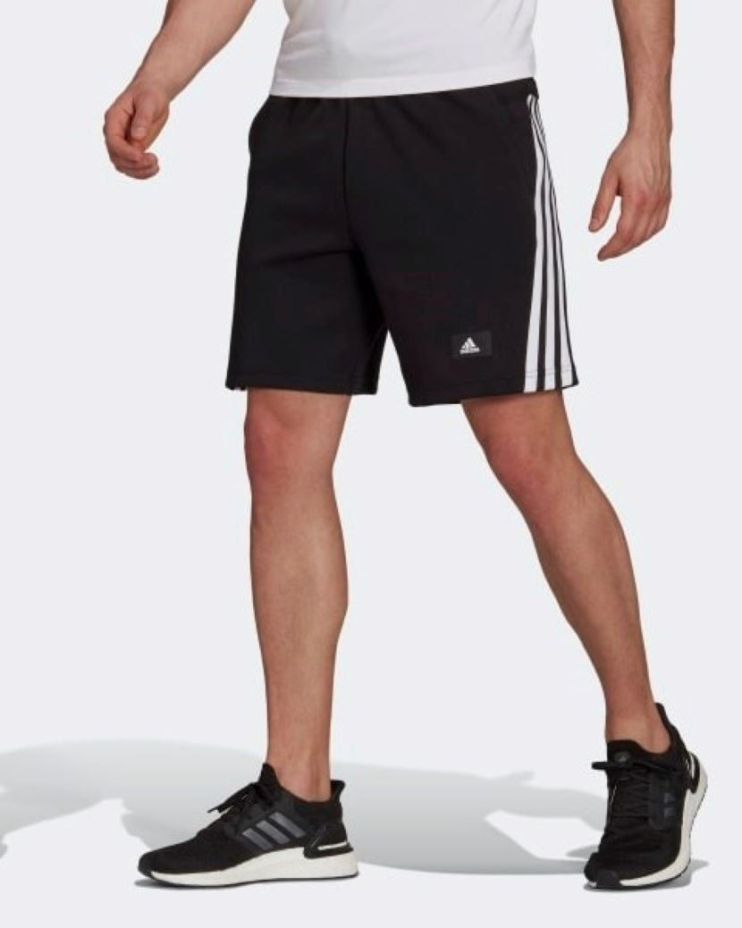 Adidas Mens Future Icons 3 Stripes Short Black/White