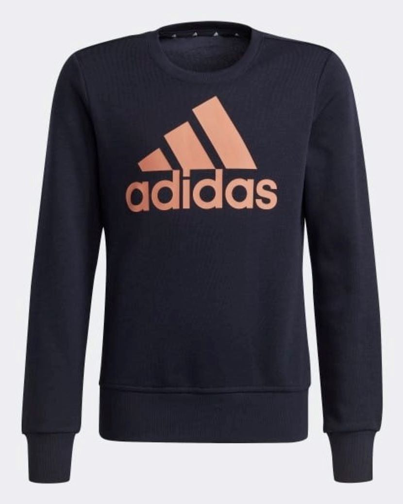 Adidas Kids Big Logo Crew Sweat Legend Ink/Ambient Blush