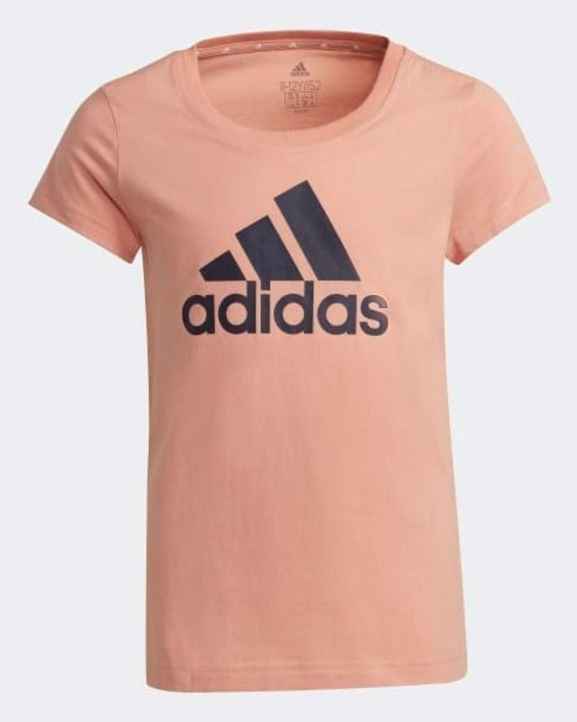 Adidas Kids Big Logo Tee Ambient Blush/Legend Ink