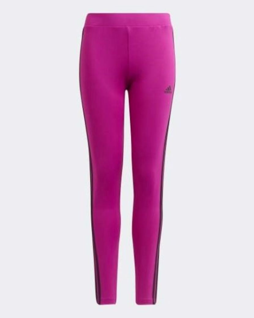 Adidas Kids 3 Stripes Tight Sonic Fuchsia/Black
