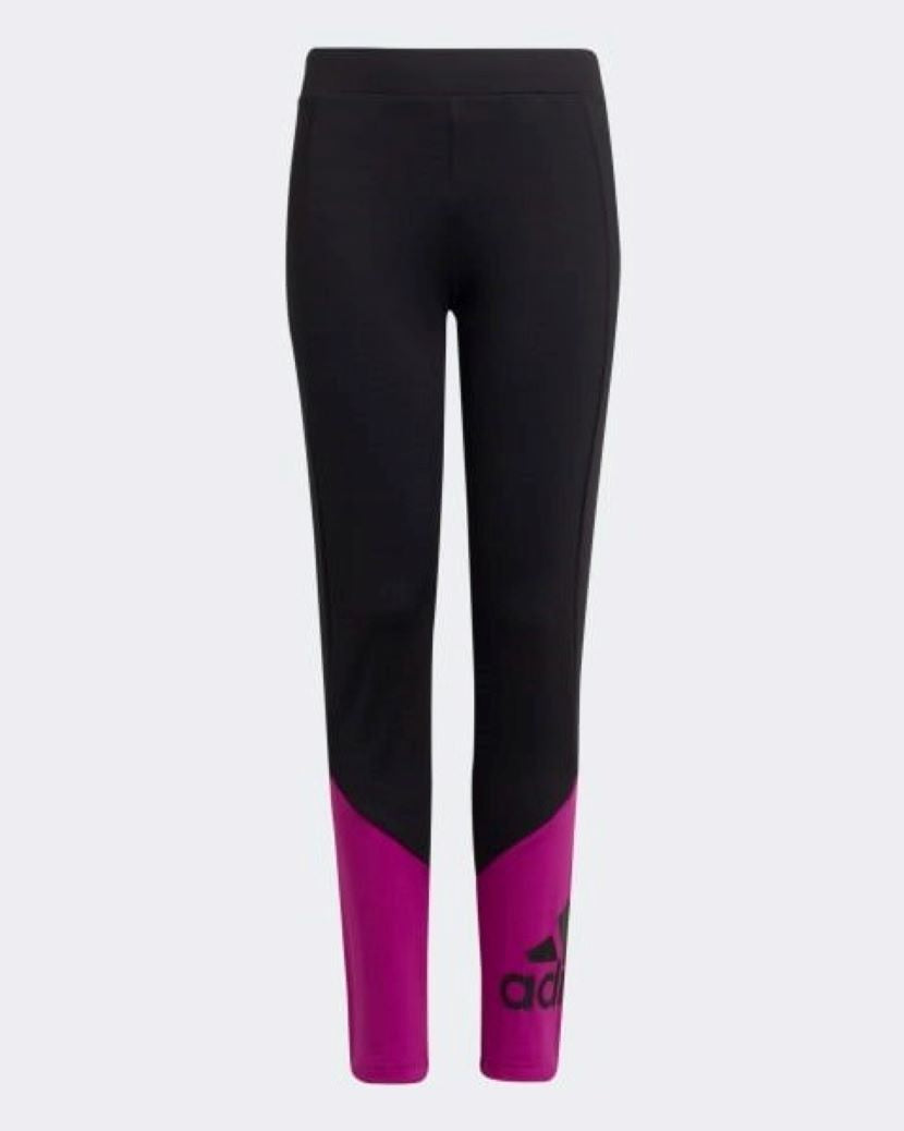 Adidas Kids Big Logo Tight Black/Sonic Fuchsia