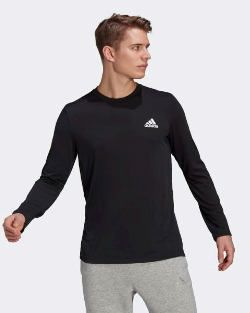 Adidas Mens Designed 2 Move FeelReady Long Sleeve Tee Black