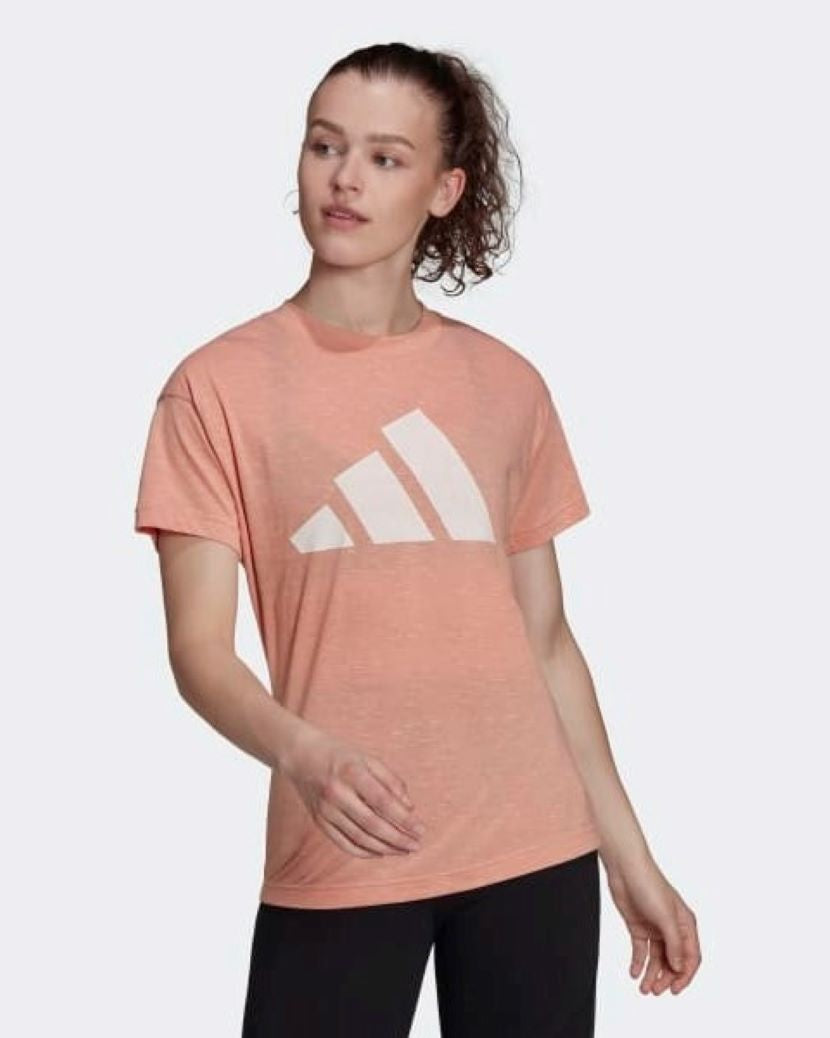 Adidas Womens Winners 2.0 Tee Ambient Blush Mel