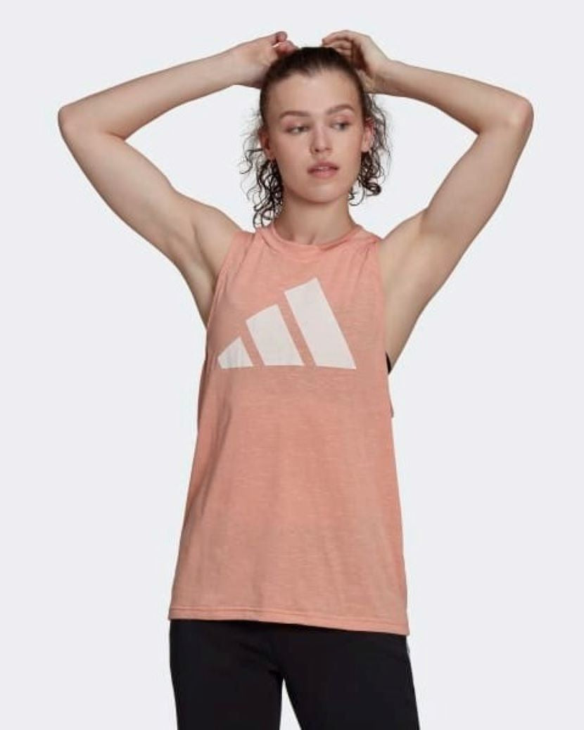 Adidas Womens Winners 2.0 Tank Ambient Blush Mel