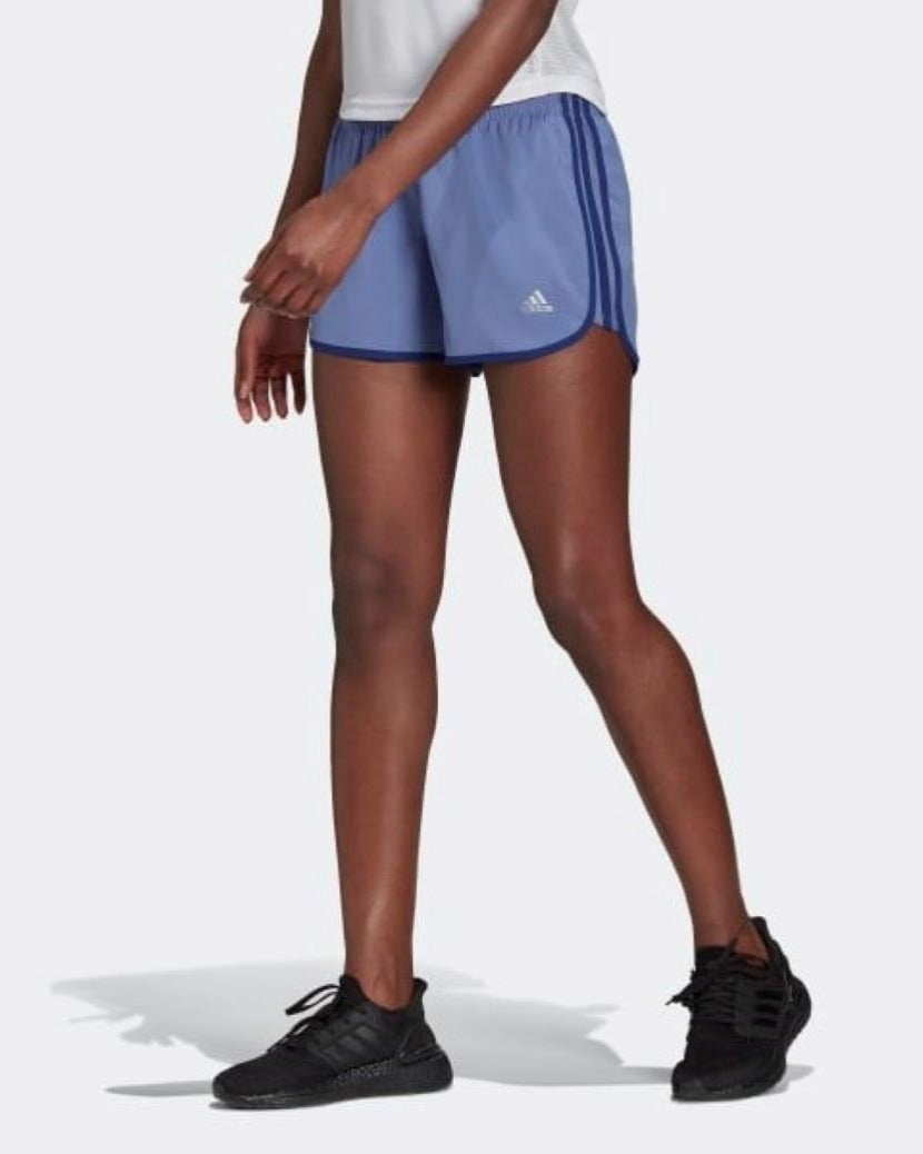 Adidas Womens M20 4 Inch Short Orbit Violet/Victory Blue