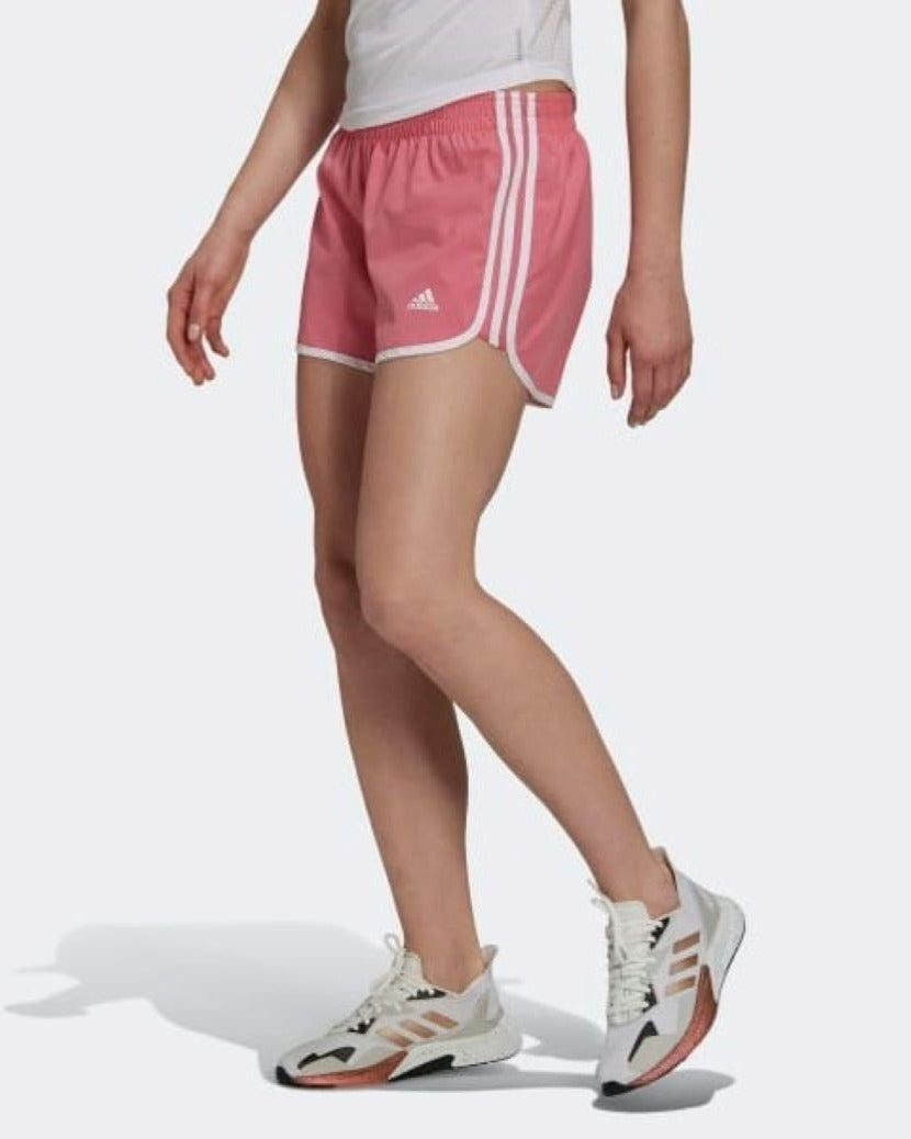 Adidas Womens M20 4 Inch Short Rose Tone/White