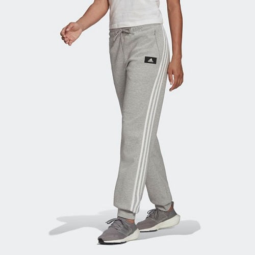 Adidas Womens Future Icons 3 Stripes Pants Medium Grey Heather