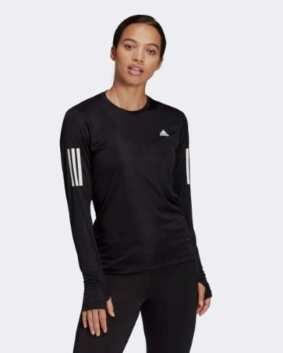 Adidas Womens Own The Run Long Sleeve Tee Black