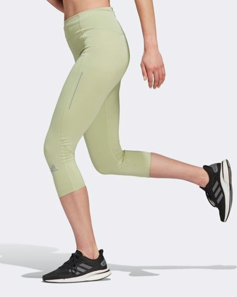 Adidas Womens Own the Run 3/4 Tight Magic Lime