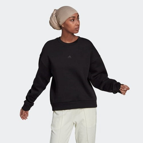 Adidas Womens All Season Fleece Sweat Black