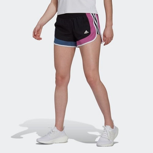 Adidas Womens M20 Colourblock 4 Inch Short Black/Semi Pulse Lilac