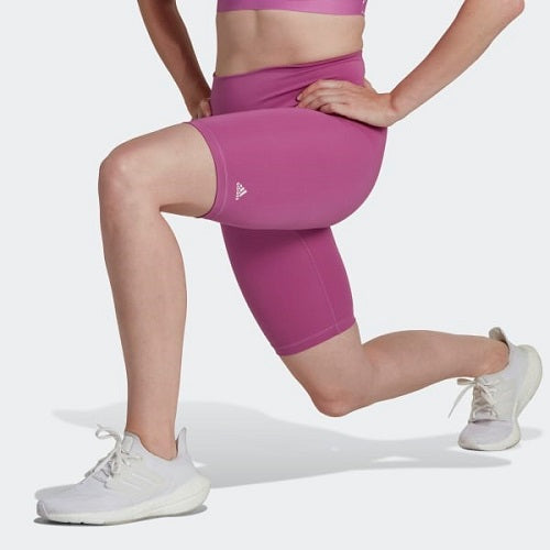 Adidas Womens Optime Bike Short Tight Semi Pulse Lilac