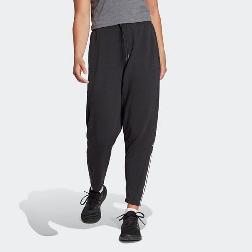 Adidas Womens Regular Fit Cotton Training Pants Black/White