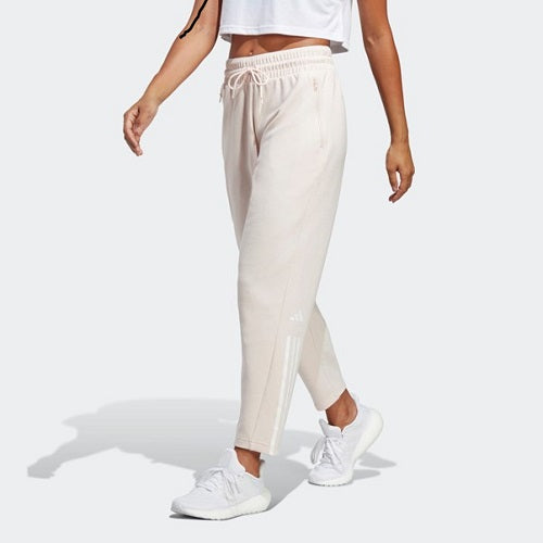 Adidas Womens Regular Fit Cotton Training Pants Wonder Quartz/White