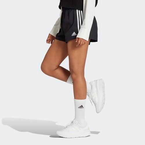 Adidas Womens 3 Stripes Woven Short Black/White