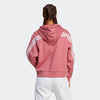 Adidas Womens Future Icons 3 Stripes Hooded Jacket Pink Strata
