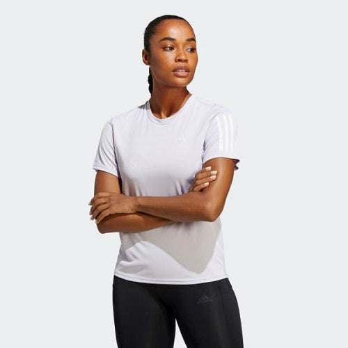 Adidas Womens Own The Run Tee Silver Dawn