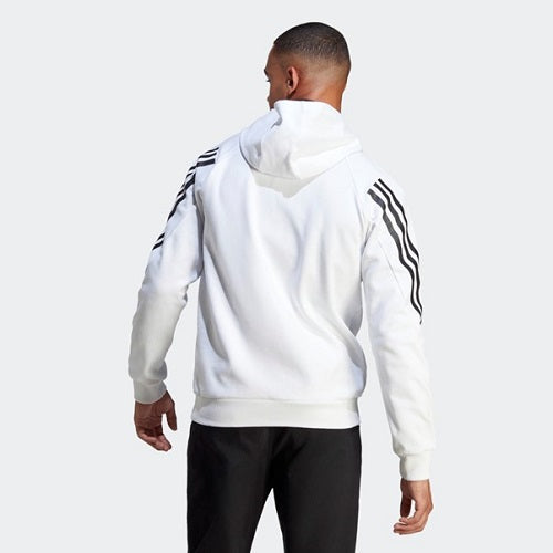 Adidas Mens Future Icons 3 Stripes Hoodie White/Black