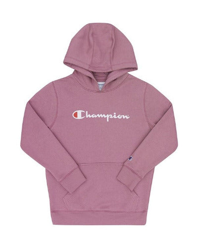 Champion Kids K Script Hoodie Berry