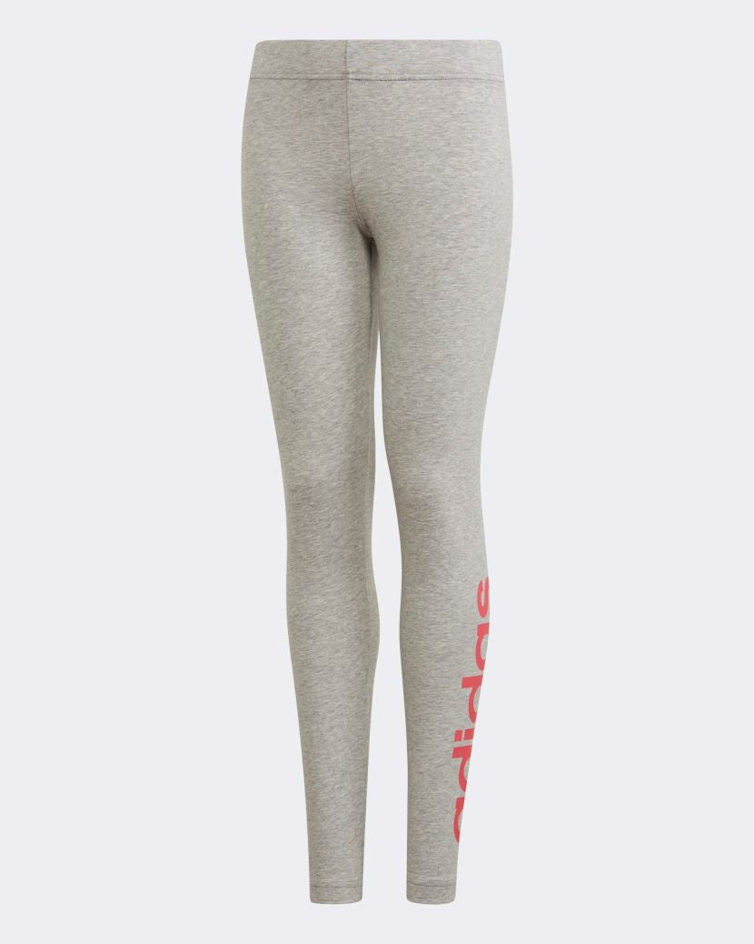 Adidas Kids Linear Tights Medium Grey Heather/Pink