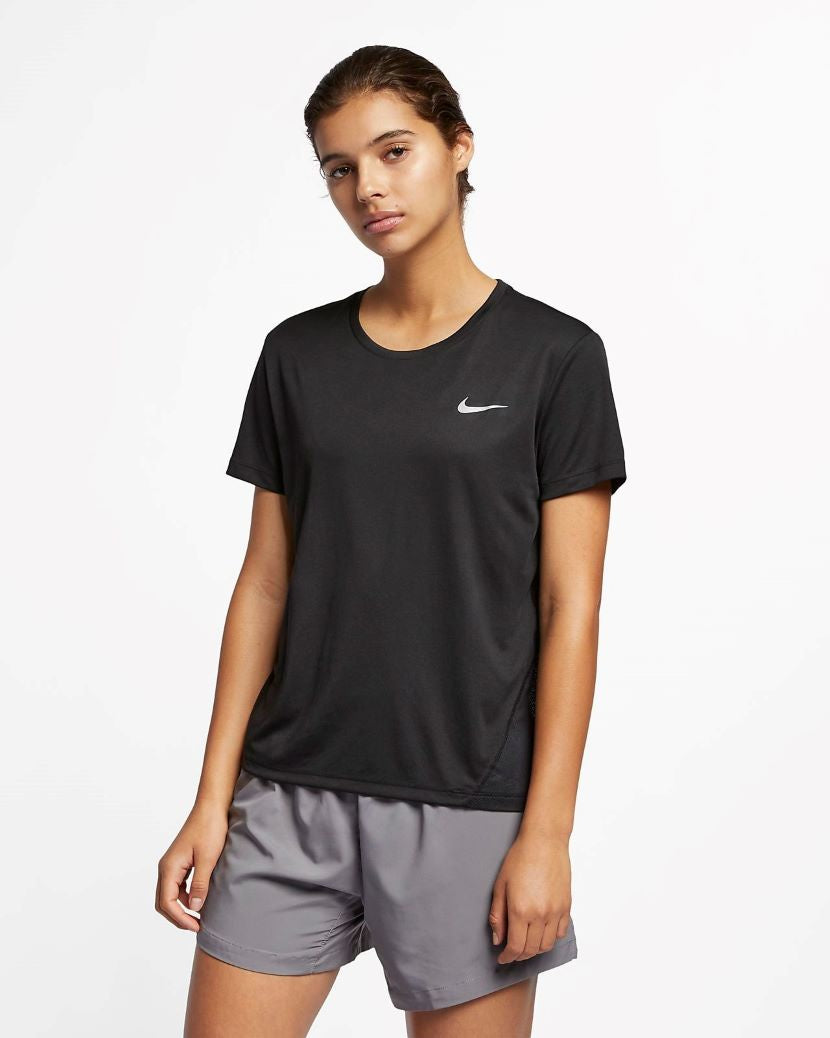 Nike Womens Dri-Fit Miler Running Tee Black