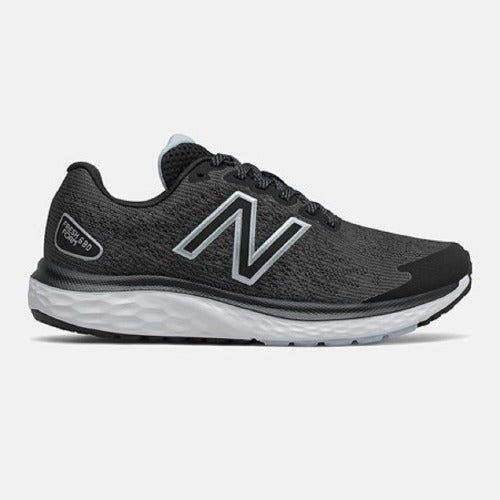 New Balance Womens W680LK7 D Wide Black/White