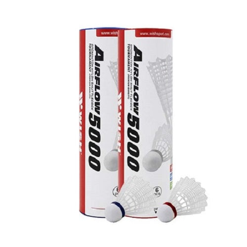 Wish Shuttlecock Nylon Airflow 5000 6pack