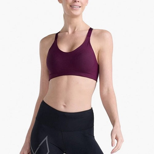 2XU Womens Aero Impact Bra Beetroot